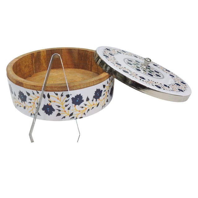 Wood Home Decorative Wooden Bowl - 8.7*8.7*4 Inch (W075 A)