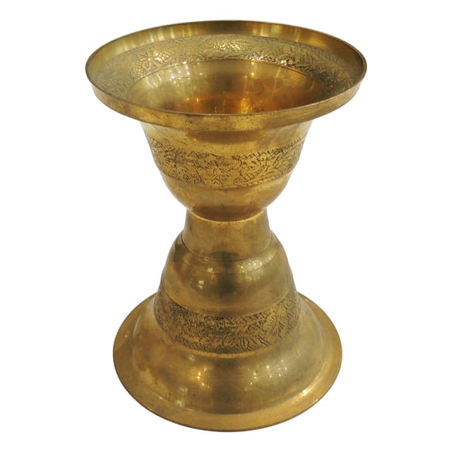 Brass Home Decorative Spittoon, Peeakdaan - 5*5*6.5 Inch (F088 B)