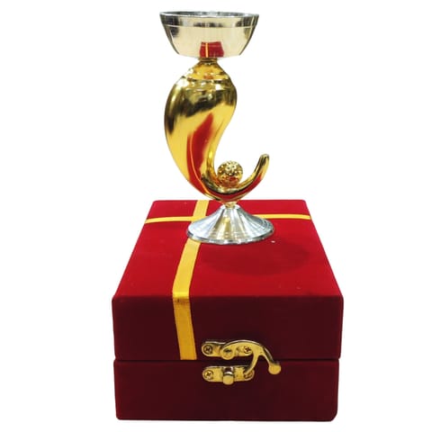 Aluminium Decorative Ganesh Deepak, Diwali Gifting Item - 2*2*5 Inch (AT077 C)