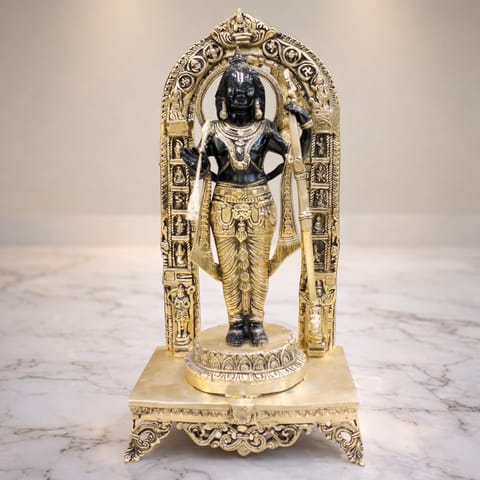 Brass Showpiece Black Ramlala Statue - 5.5*3.5*11.7 Inch (BS1738 T)