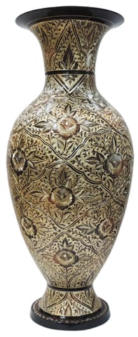 Brass Home Decorative Flower Pot Statue - 9.5*9.5*24 Inch (F783 E)