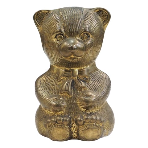 Brass Home Decorative Cat Gullak, Vase - 3.5*3*5 Inch (F115)