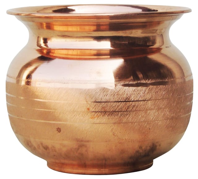 Copper Lota- 4.6*4.6*4 inch, 900 ML (BC105 H)