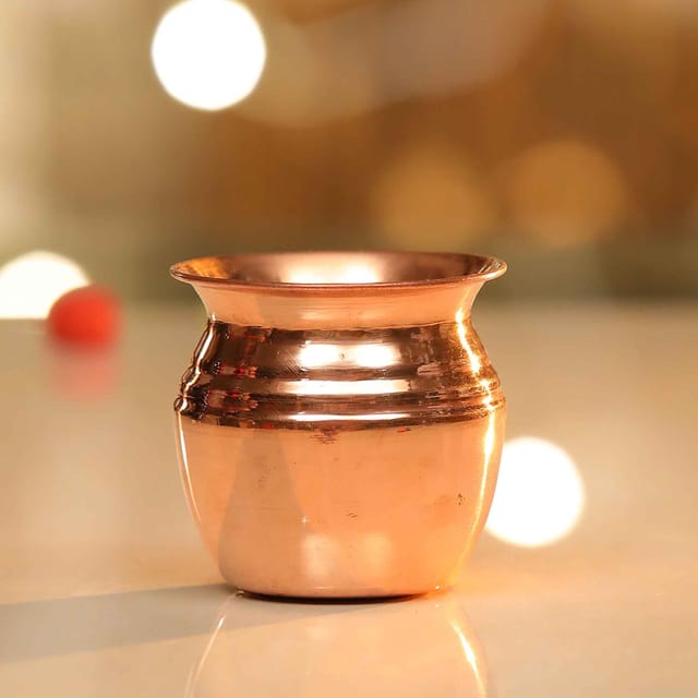 Copper Lota No. 3 - 2.6*2.6*2.7 inch, 140 ML (Z188 E)