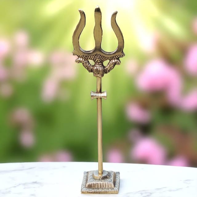 Brass Trishul No. 1- 2*1.6*7.8 inch (Z138 C)