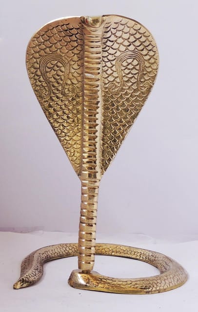 Brass Snake (for shivling) - 8.5*8.5*11.5 inch (Z299 H)