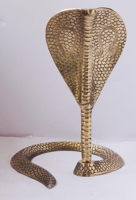 Brass Snake (for shivling) - 9.5*10.5*12 inch (Z299 I)
