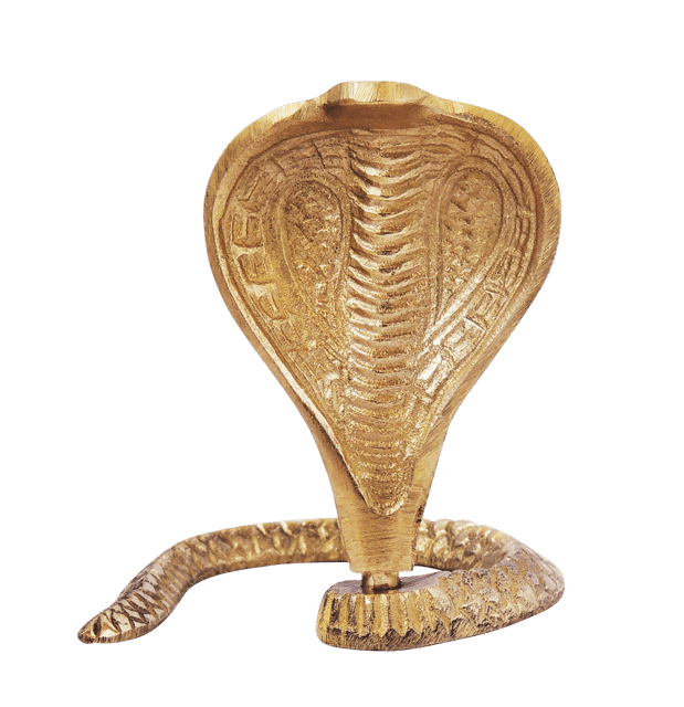 Brass Snake (for shivling) - 3*3.5*3.8 inch (Z299 B)