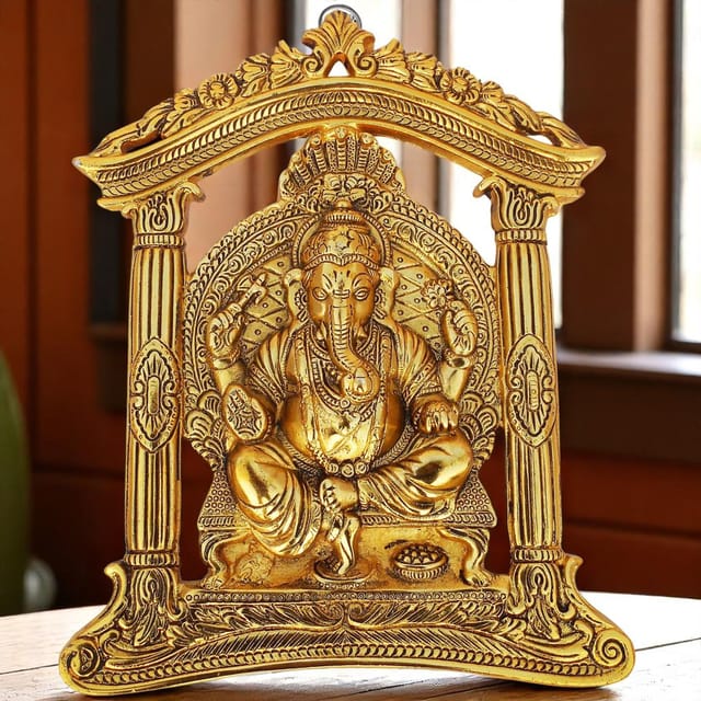 Showpiece Frame Ganesh Hanging  - 9*1*11 inch (AS337 G)
