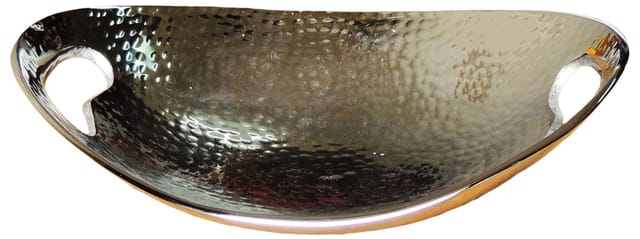 Decorative Tray Hammerd Nickel    - 9*8*3 inch (A3164N/9)