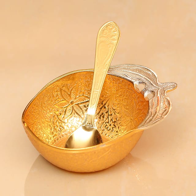 Decorative Bowl Set Apple 2 tone - 4.5*4*2 inch (B023)