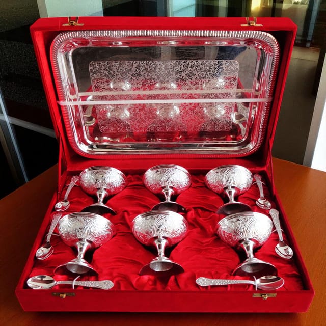 Decorative Ice Cream 6 Pc. Set With Tray - 3.5*3.5*3.5 inch (B054)