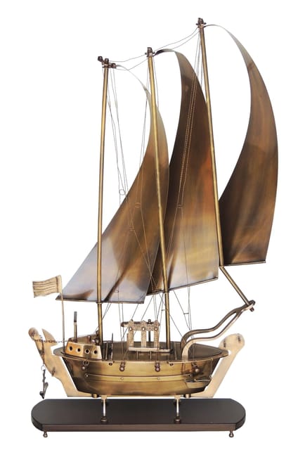 Brass Table Decor Showpiece Ship - 28*10*49 inch (MR172 E)