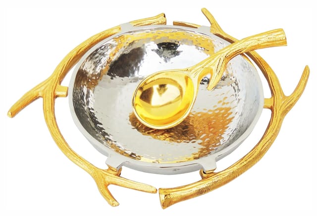 Decorative Round Bowl Spoon  - 12*12*3 inch (A3247/12)