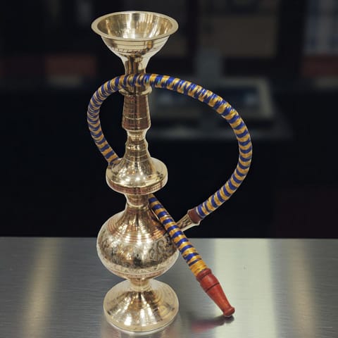 Brass Hookah Hukka Fancy - 3*3*11 Inch (F430 A) - 3*3*11 inch
