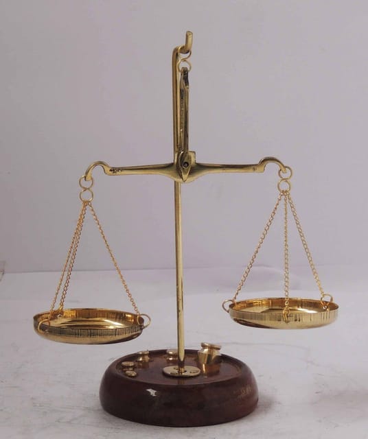 Brass Taarzu 20 gm Weighing Machine - 5.5*2.5*7 inch (Z303 C)