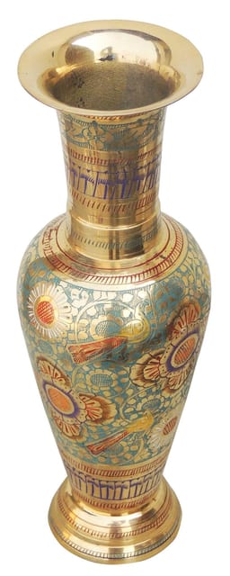 Brass Home & Garden Decorative Flower Pot, Vase - 3.8*10.5*11.5 inch (F204)