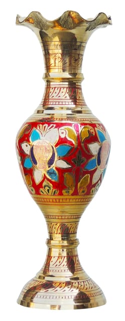 Brass Home & Garden Decorative Flower Pot , Vase - 4*4*12 inch (F383 C)