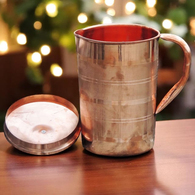 Pure Copper Jug 1.8 Litre - 4.7*4.7*9 inch (Z190 D)