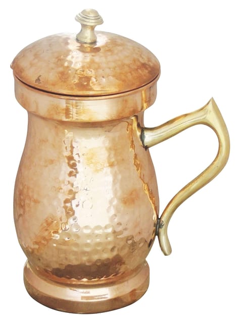 Pure Copper Jug 1.4 Litre  - 4.5*4.5*9 inch (BC121 A)