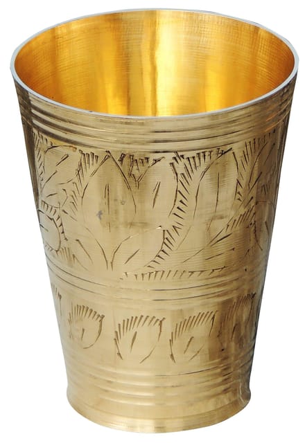 Lassi Glass Brass - 300 ml - 3.3*3.3*4.3 inch (BC113 B)