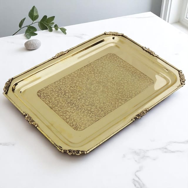 Brass Tray - 15*11.1*0.8 inch (Z174 D)
