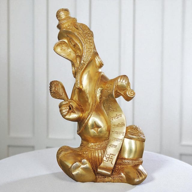 Brass Showpiece Ganesh Ji - 5*3*10.5 inch (BS1033 C)
