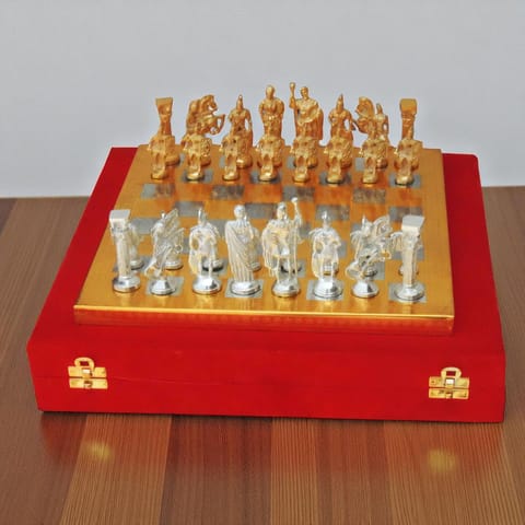 Brass Chess Gold Silver  - 12*12*1 inch (BS363 D)