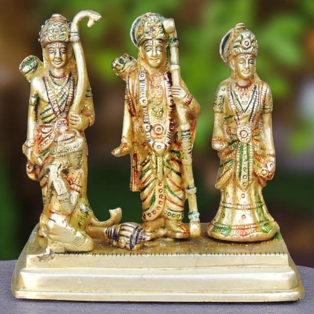 Brass Showpiece Ram Darbar God Idol Statue  - 5*3*5 inch (BS131 C)