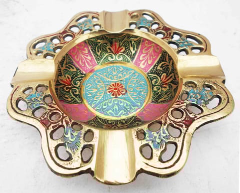 Brass Ashtray, Ash Tray - 5.5*5.5*1 inch (Z382 A)