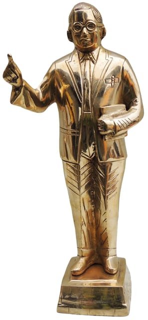 Brass Showpiece Ambedker Standing Statue - 3.4*3.4*13 inch (BS533 B)