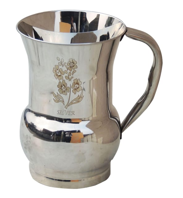 Pure Steel Jug Silver - 7*5.2*7.5 inch (S072 A)