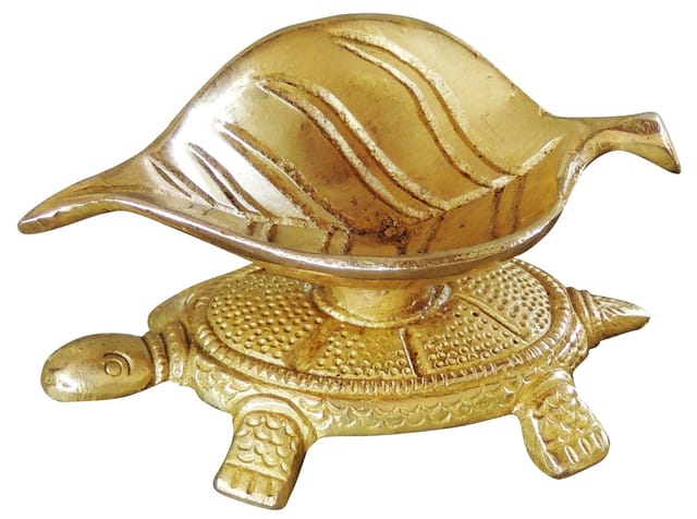 Brass Decorative Tortoise Deepak - 3*1.6*1.3 Inch (BS1056 B)