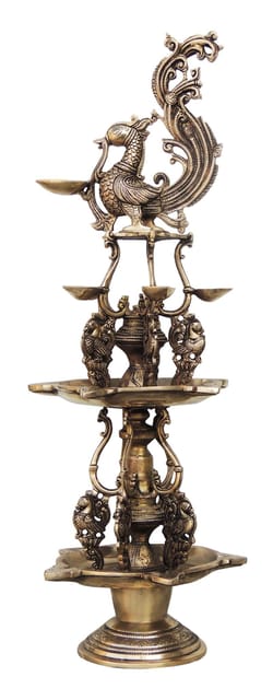 Brass Murga (Cock) Deepak - 9.5*9.5*27.8 Inch (BS979 C)