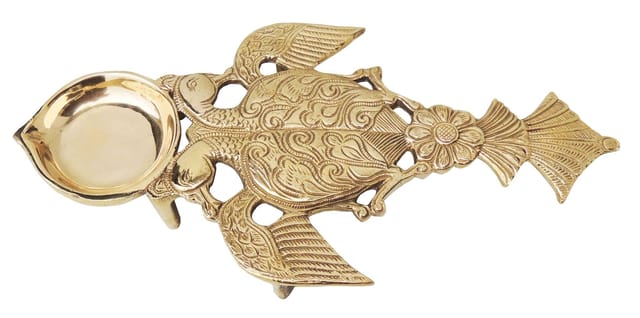 Brass Showpiece Brass Table D?cor Deepak11*5.5*1 Inch (BS319)