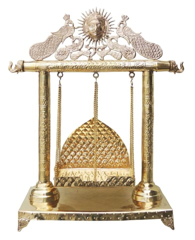 Brass Showpiece Jhula Statue - 22.5*9*27.2 Inch (AS227 F)