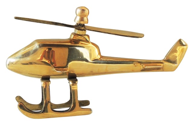 Brass Showpiece Children Playing Helicopter - 5.5*2*3 Inch (Z562 E)