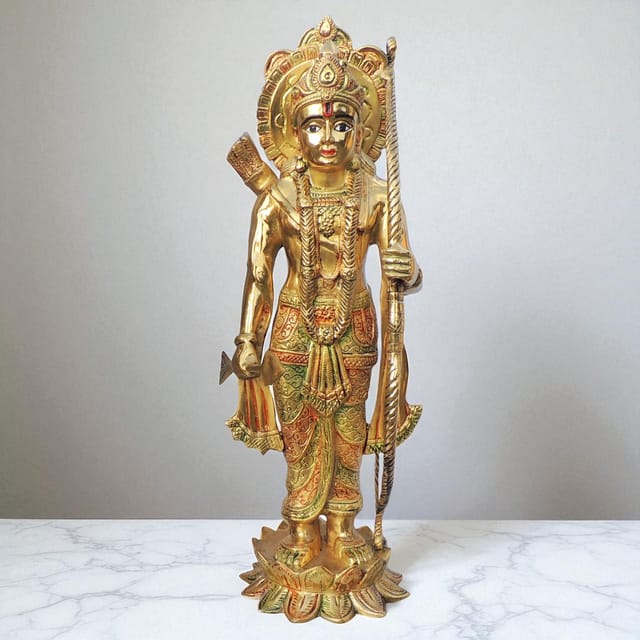 Brass Showpiece Laxman ji Idol statue - 10.5*9.2*29 Inches (BS1419 L)