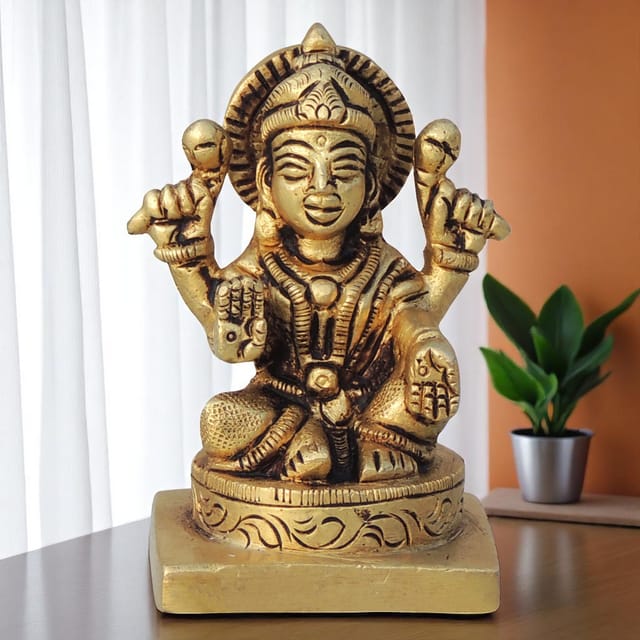Brass Showpiece Laxmi Ji God Idol Statue - 2*1.5*2.5 Inch (BS1453 L)