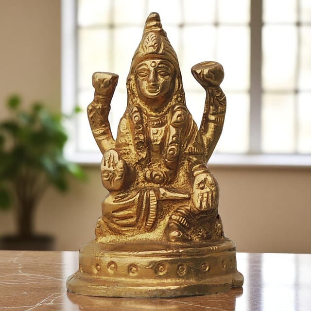 Brass  Showpiece Laxmi Ji God Idol Statue - 1.5*1.5*2.5 Inch (BS269)