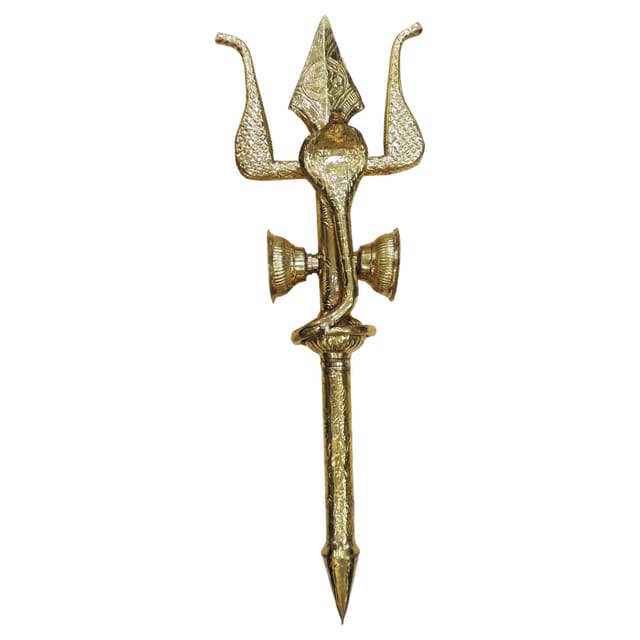 Brass Trishul - 12*4*32.5 Inch (Z138 S)