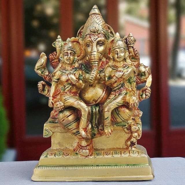 Brass Showpiece Ganesh Ji God Idol Statue - 4*2*5 Inch (BS1434 D)