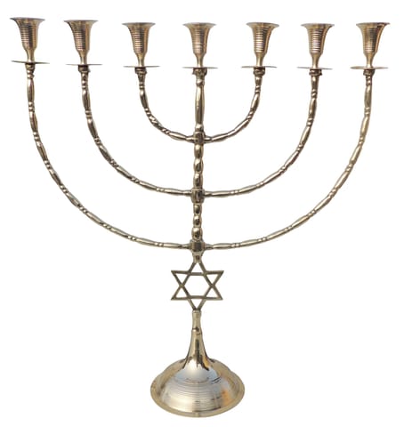 Brass Decorative Candle Stand, Diwali Gifting Item - 23*7*25.5 Inch (MR235 G)