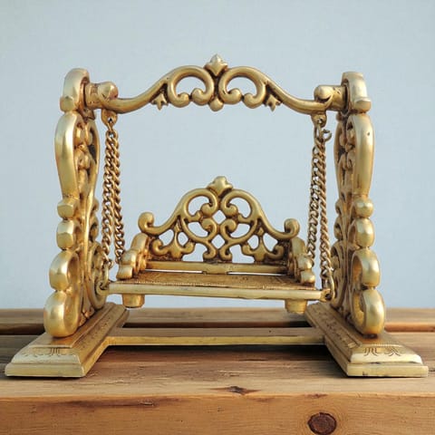 Brass Laddu Gopal Jhula For God Idol - 9.2*5*8 inch (BS1690 D)