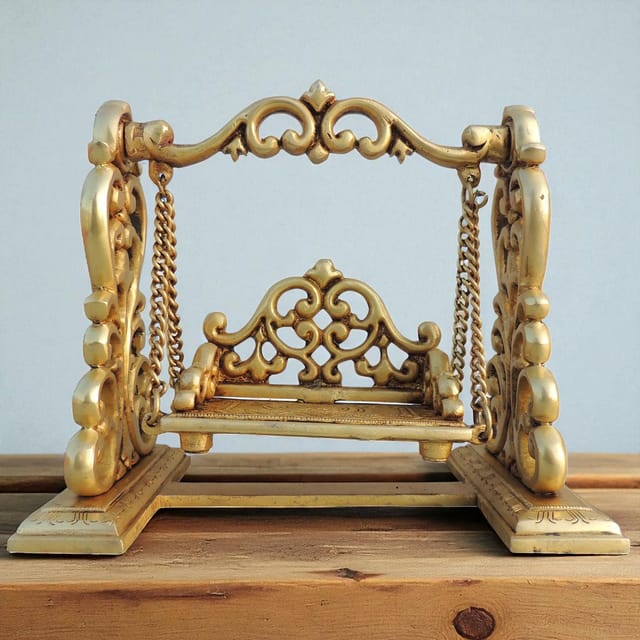 Brass Laddu Gopal Jhula For God Idol - 9.2*5*8 inch (BS1690 D)