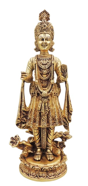 Brass Showpiece Swami Narayan God Idol Statue - 5.5*4*12.5 Inch (BS1582 E)