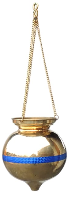 Brass Hanging Shiv Jaldhara, Capacity : 10 Liter - 11.5*11.5*12.5 Inch (Z600 I)