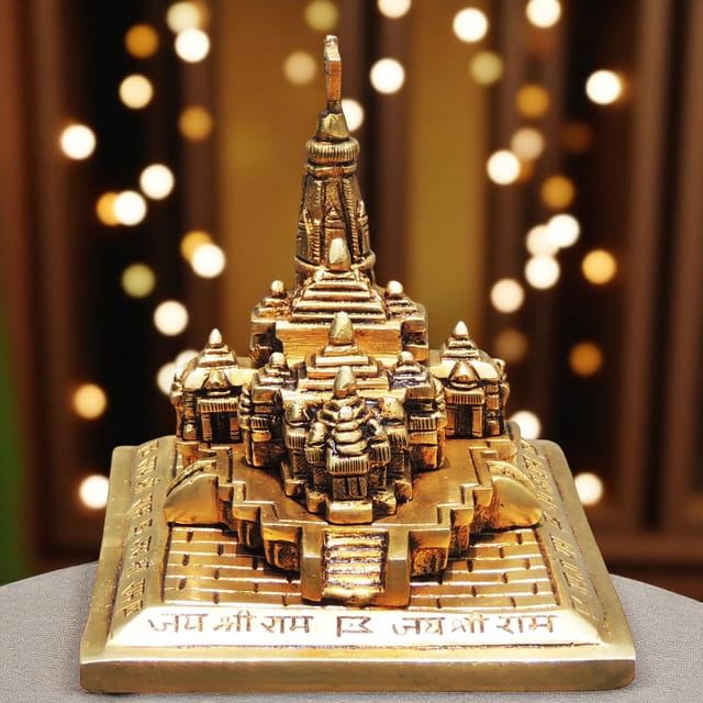 Brass Showpiece Ayodhya Ram Mandir, Temple - 5*4*4 Inch (BS1466 B)