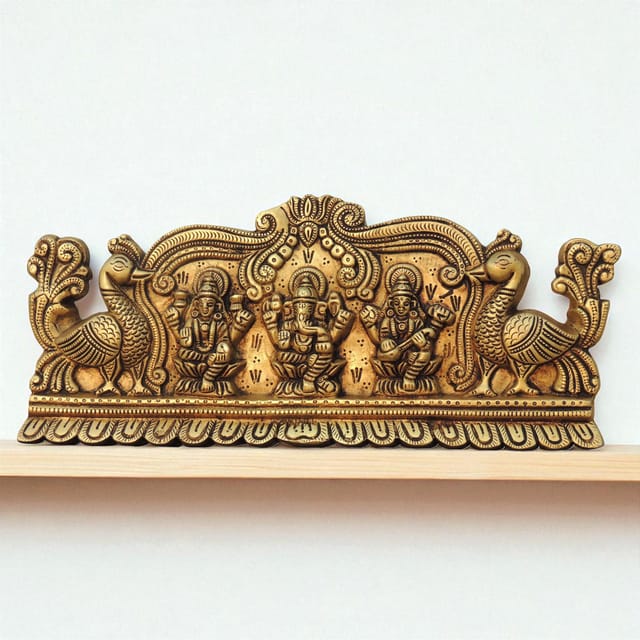 Brass Showpiece LGS God Idol Statue - 13*1*5.5 Inch (BS1797 C)