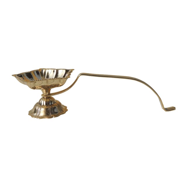 Brass Table Decor Akhand Deepak - 8.5*3.2*2.2 Inch (F780 E)